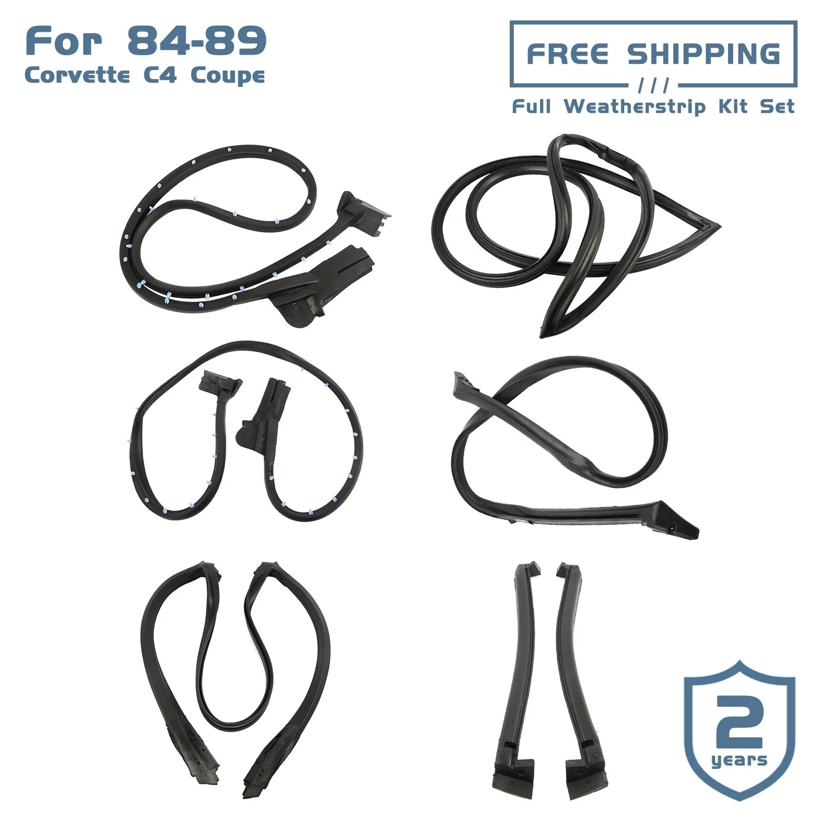 Weather Strip Seal Kit for Chevy Corvette C4 (1984–1989)