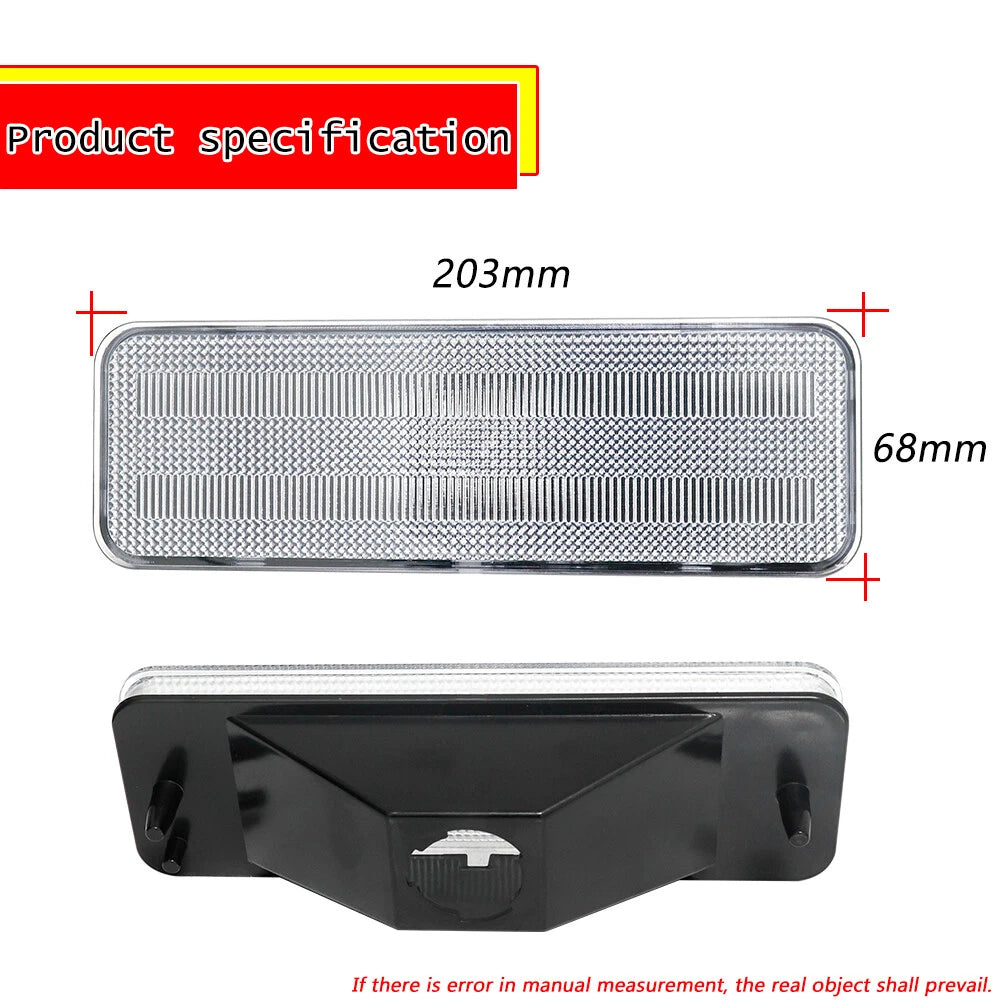 Clear Front Bumper Turn Signal Light Lenses for Ford Bronco (1980–1986)