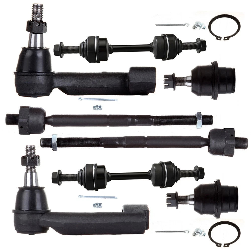 Set of 8 Front Sway Bar Tie Rod Ends Ball Joints for Ford F-150 (2009–2014)