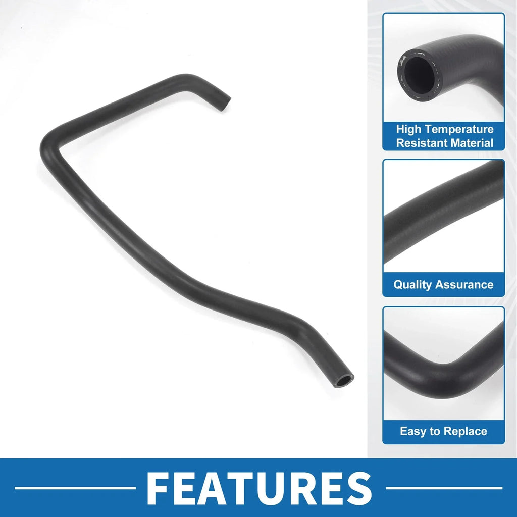 HVAC Heater Hose for BMW X5 xDrive30i 3.0L Rubber Black (2010)