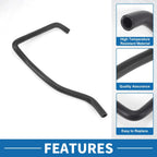 HVAC Heater Hose for BMW X5 xDrive30i 3.0L Rubber Black (2010)