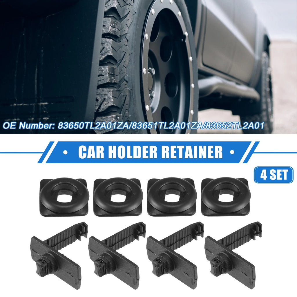 Set of 4 Car Holder Retainers for Honda Acura (No. 83650TL2A01ZA/83651TL2A01ZA)