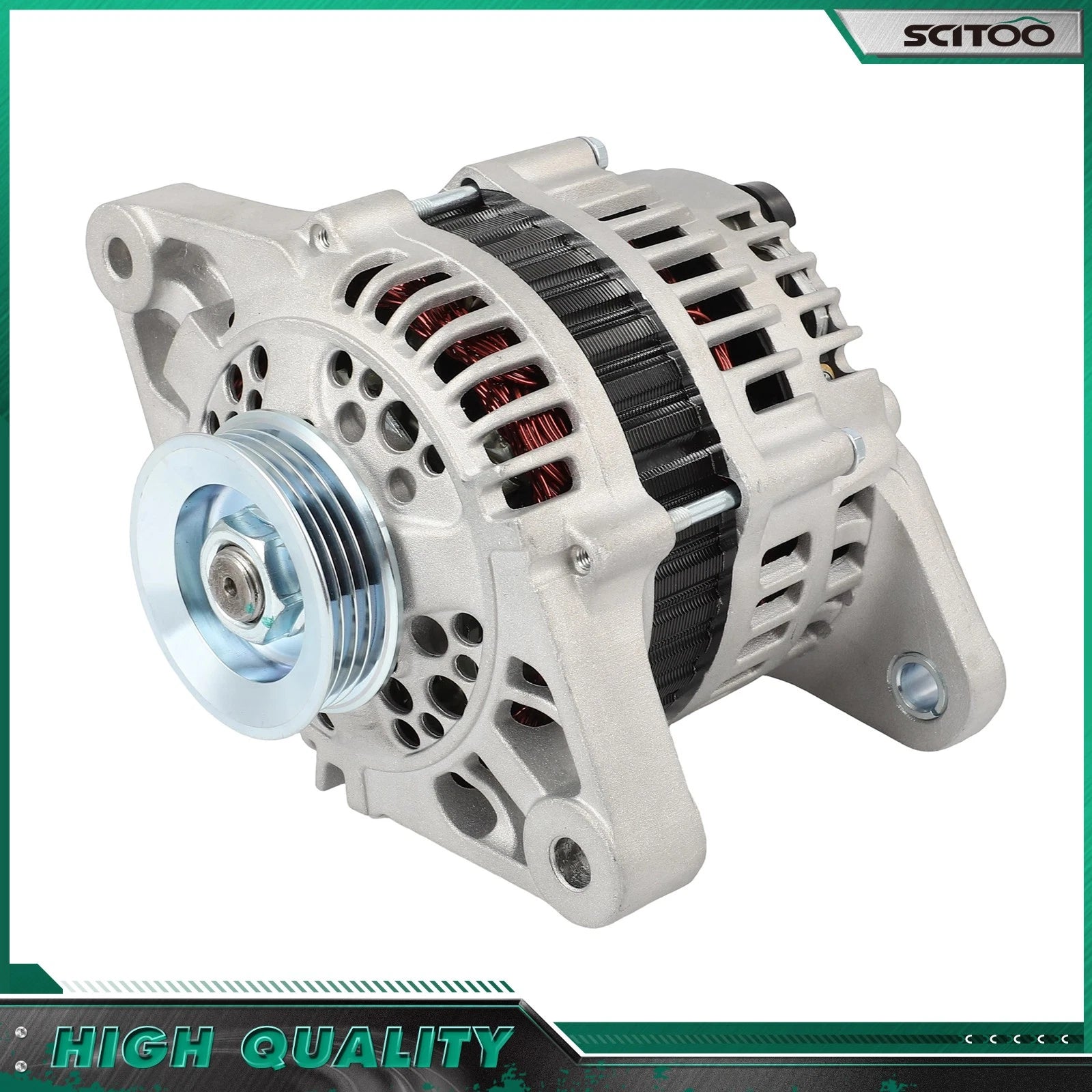 Alternator for Nissan Sentra (1991–1994) L4 1.6L 70Amp 4-Groove 13334