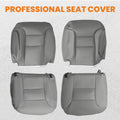 Set of 4 Front Leather Bottom Seat Covers for GMC Yukon, Chevy Tahoe (1995–1999)