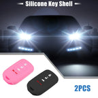 Smart Key Fob Cover for Honda Accord EX EXL EX-L 2013-2018 Black Pink (2 x)