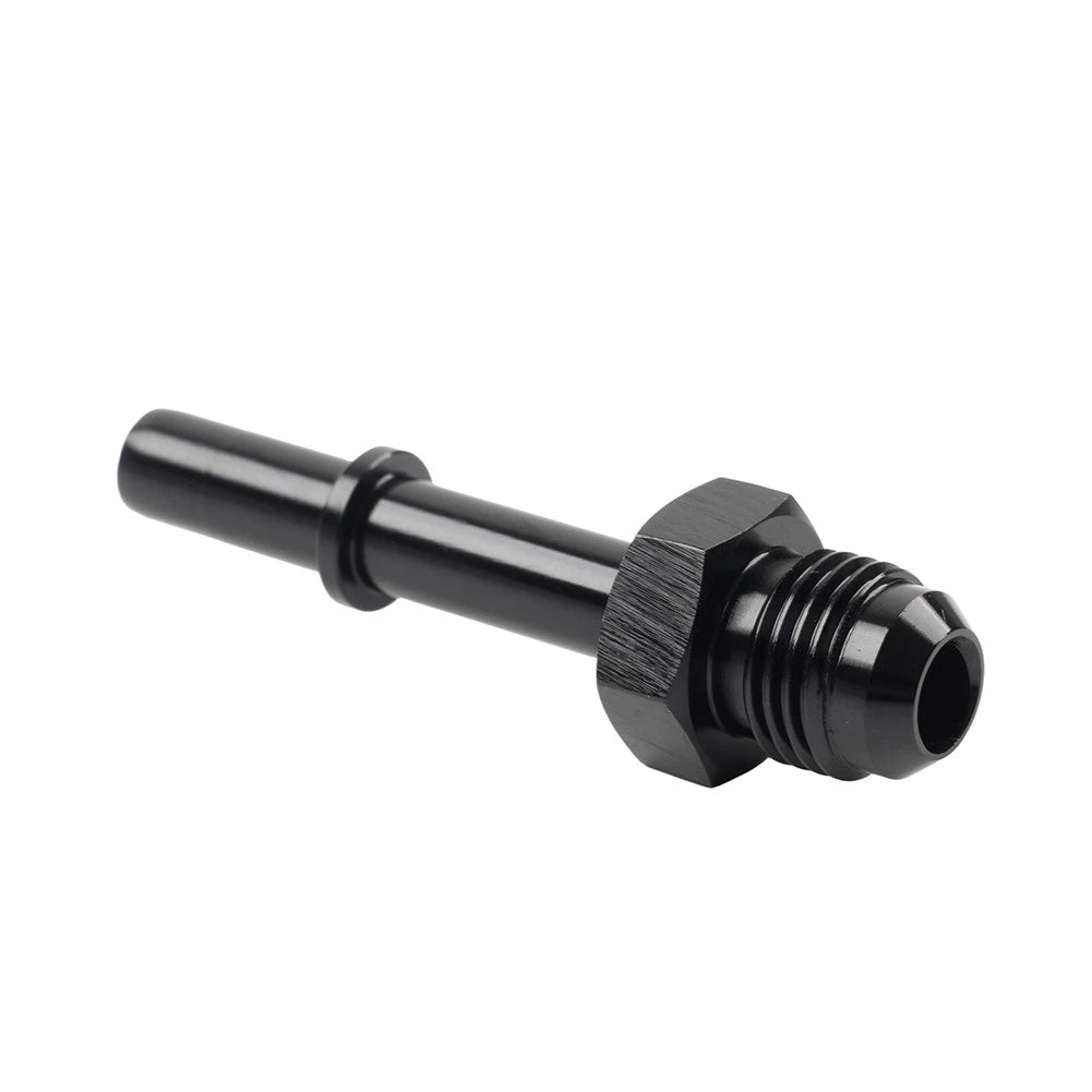 6AN Male to 3/8" Male EFI Fuel Rail Fitting for SAE Quick-Disconnect