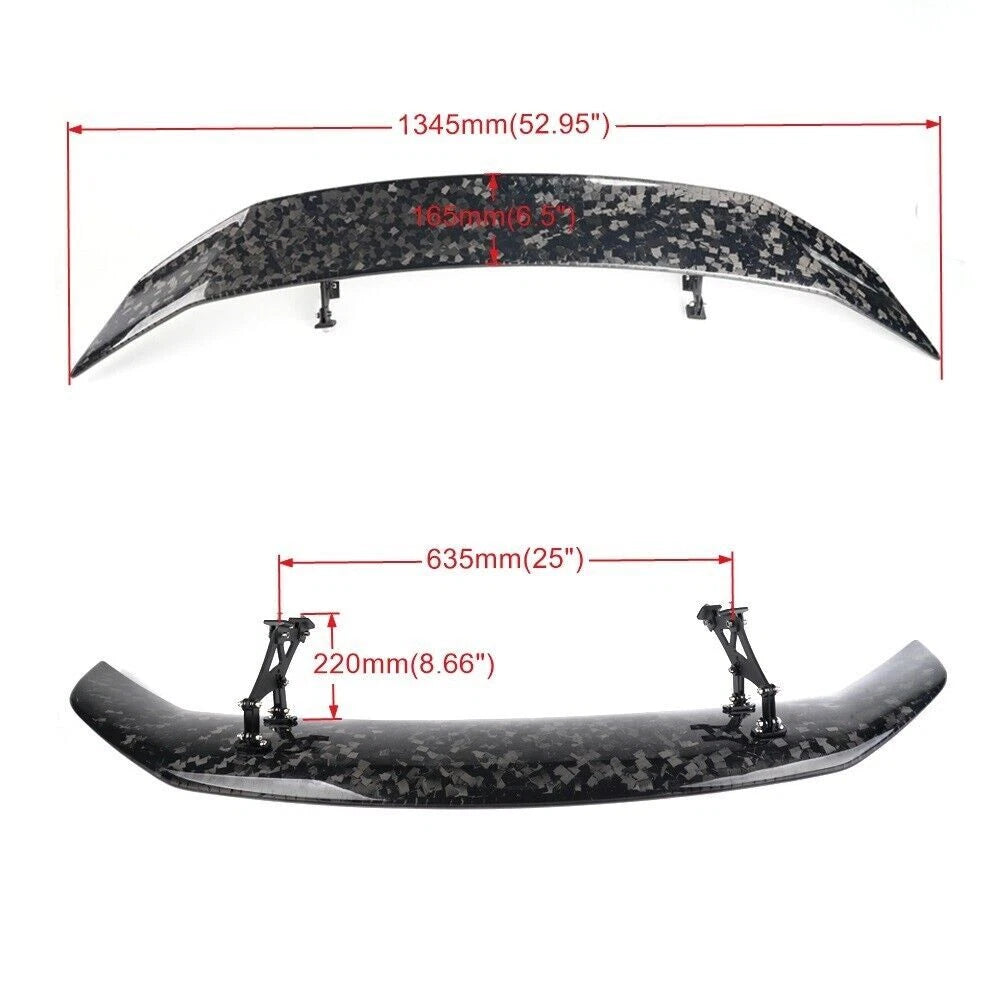 Universal Carbon Fiber Rear Wing Spoiler 53''