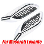 2x Front Chrome Fender Side Air Vent Grille Trim Molding for Maserati Levante