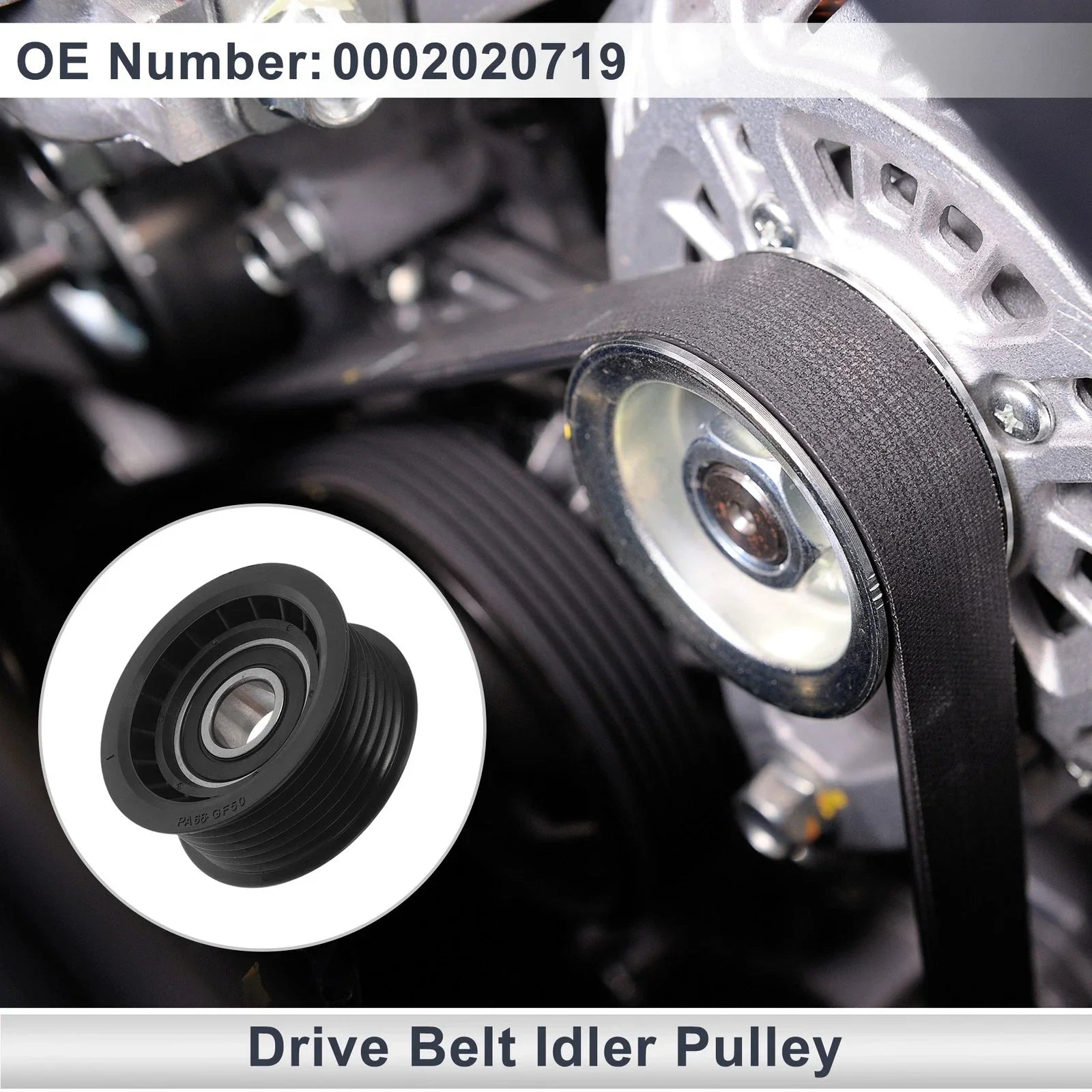 Drive Belt Idler Pulley for Mercedes-Benz S-Class (1999-2013) 1 x Pc