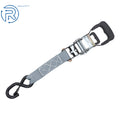 Set of 4 Tie Downs 1.6" × 8' Ratchet Straps 5208Lbs with S Hook Gray