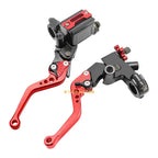 Set of 2 CNC Motorcycle Front Brake Cylinder Clutch Lever Reservoirs