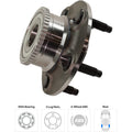 Wheel Hubs for Ford Taurus (2001–2007) Rear Left Right with Bearing Sensor