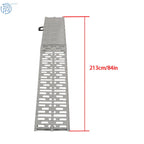 2X Aluminum Folding Loading Ramps for UTV Motorcycle Lawn Mower
