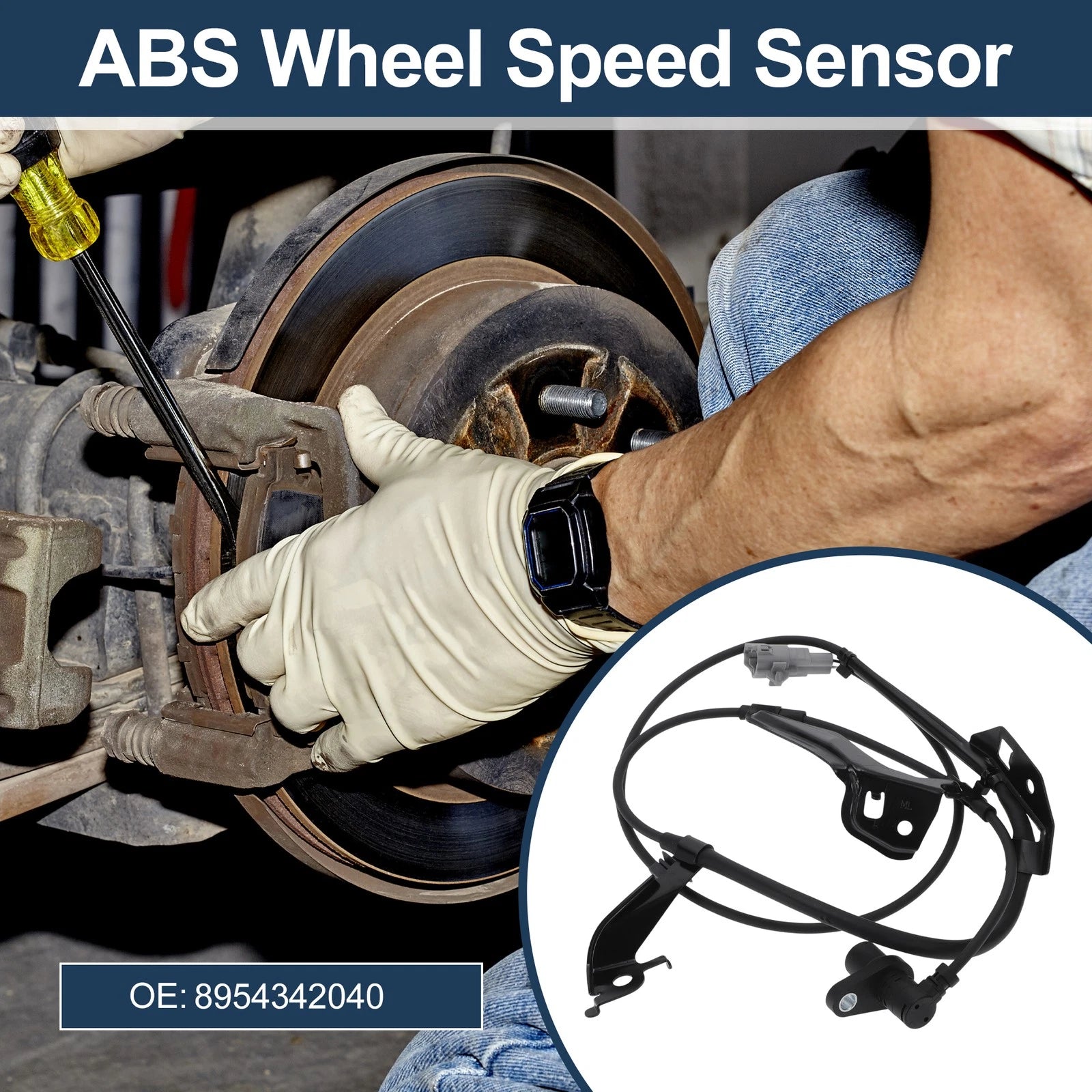 ABS Wheel Speed Sensor No. 8954342040 for Toyota RAV4 (2001–2005) Front Left