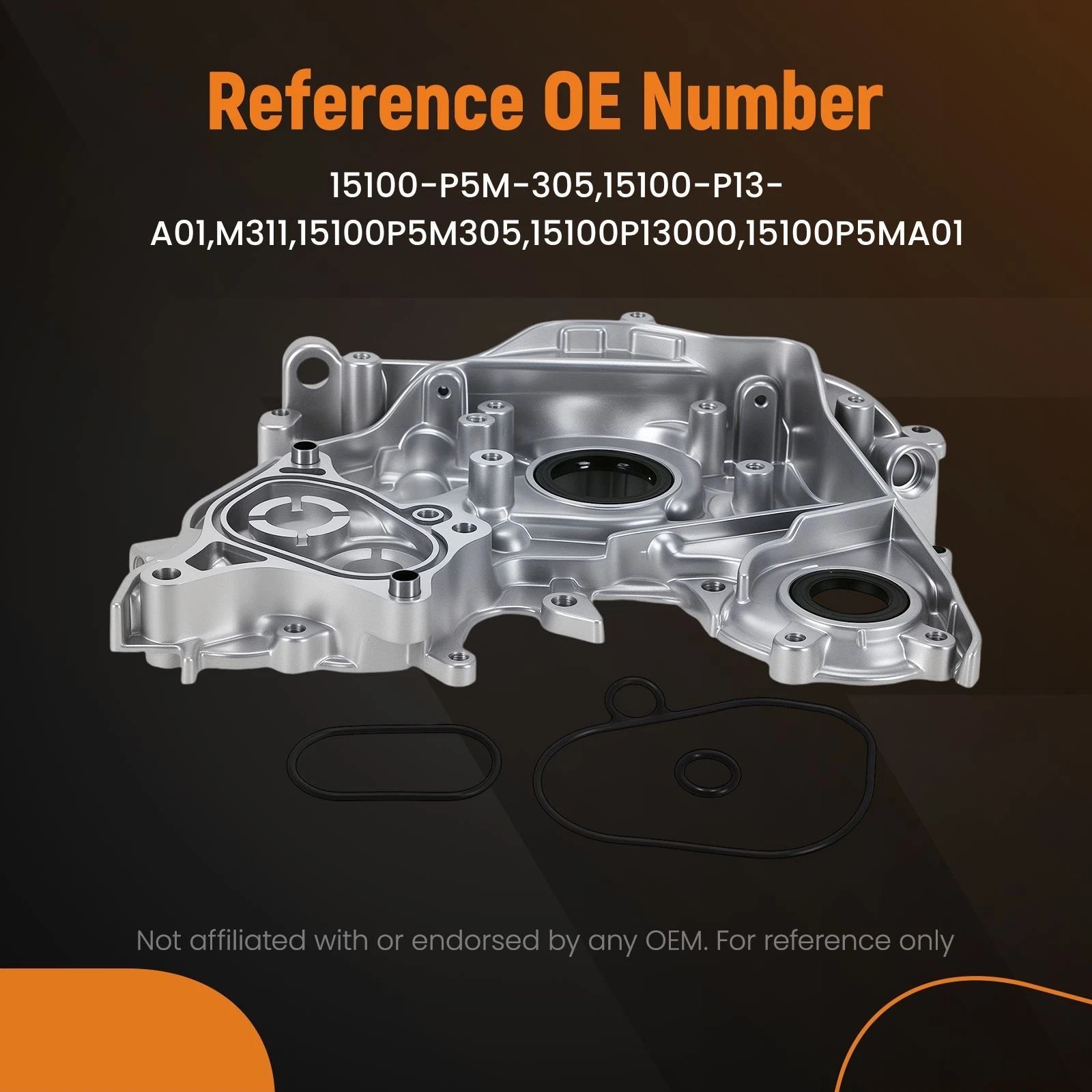 Engine Oil Pump for Honda Prelude L4 Coupe (1992–2001) 15100-P5M-305