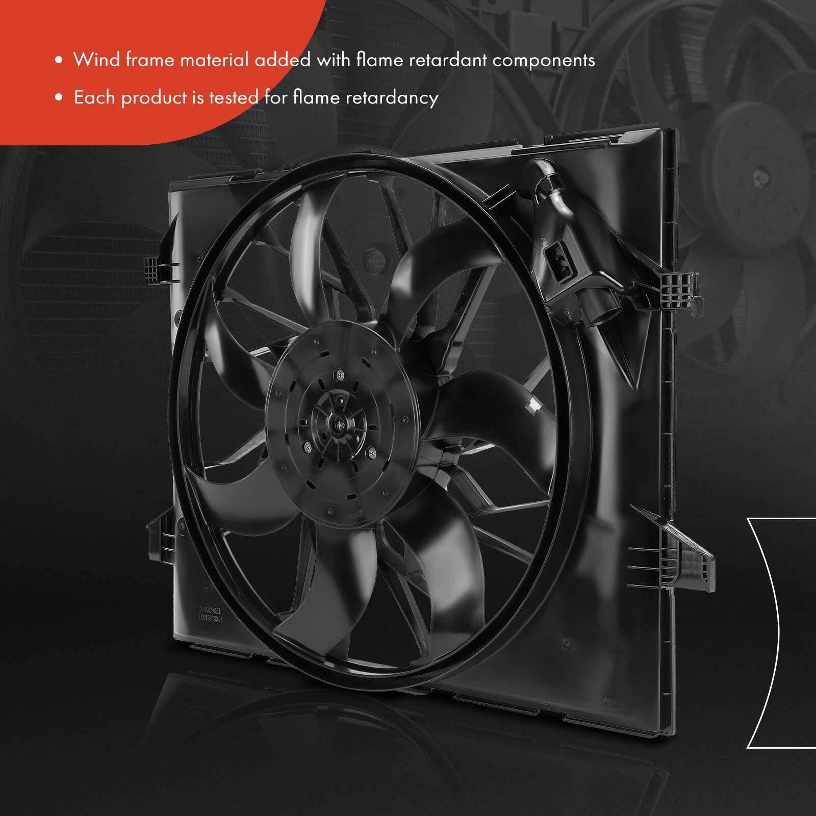 Radiator Cooling Fan with Brushless Motor for Jeep Grand Cherokee (1999–2021)