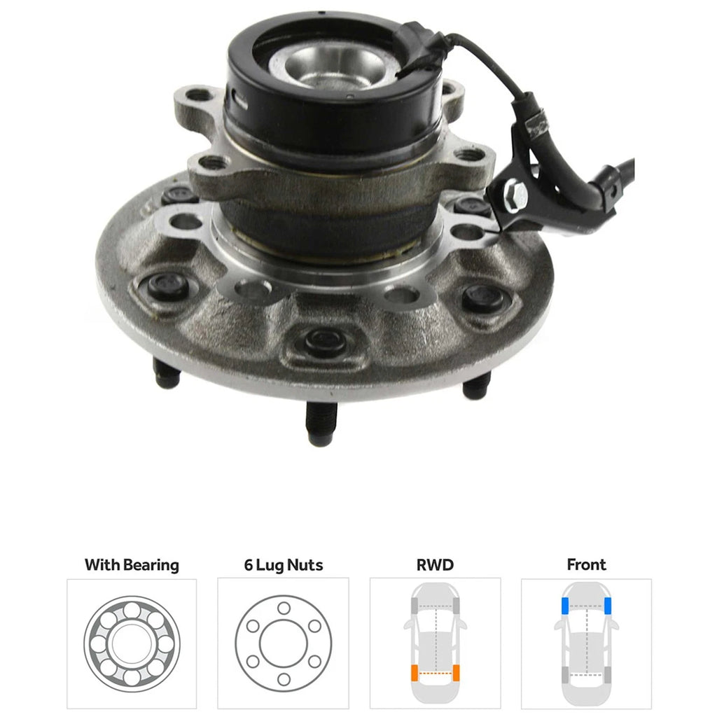 Front Right Wheel Hub for Chevy GMC Canyon Colorado i-370