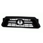 Replacement Silver Plastic Front Grille for Toyota Hilux (2016–2020)