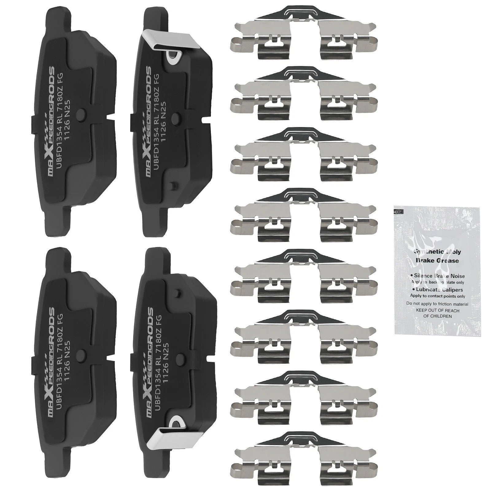 Rear Ceramic Brake Pads Kit for Toyota Corolla/Matrix (2009–2021)