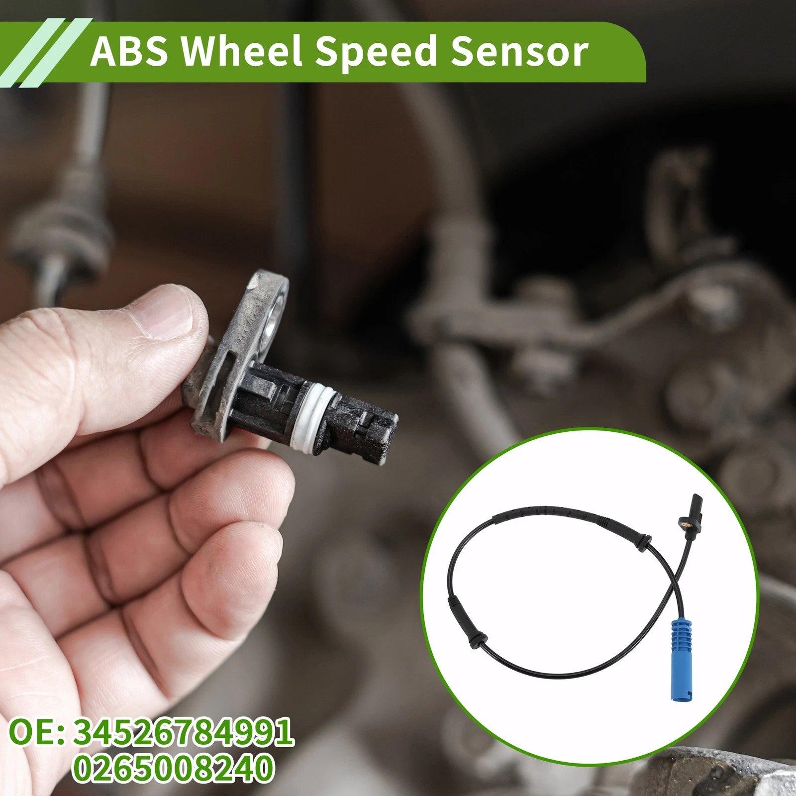 ABS Wheel Speed Sensor No. 34526784991 for BMW E84 Series X1 (2009–2015)