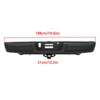 Rear Bumper Assembly for Ford F-150 (2021–2023) Black Without Sensor Holes