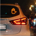 LED Gesture Light for Car Rear Windshield - Palm Shape (Fits Various Models)