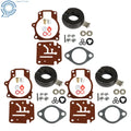 Set of 3 Carburetor Rebuild Kits for Johnson Evinrude (398729, 396701)