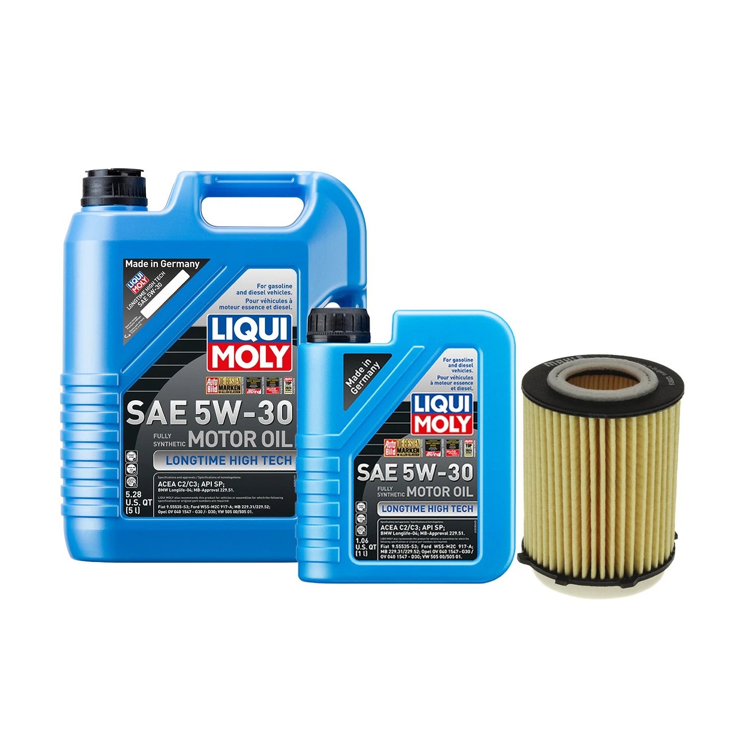 6L Liqui Moly 5W-30 Oil Change Kit for Mercedes L4 2.0L (2015–2020)