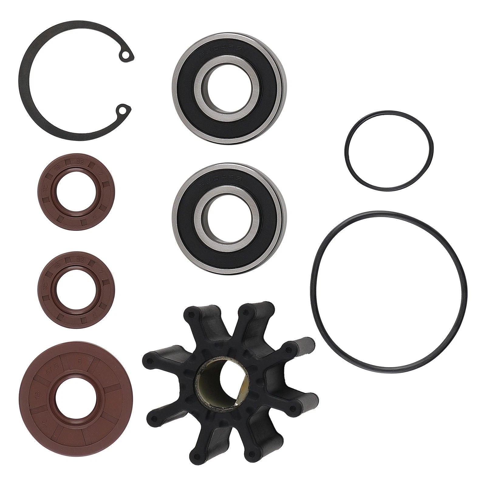 Impeller for Mercruiser Sea Water Pump (46-807151, 46-807151A9, 807151A12)