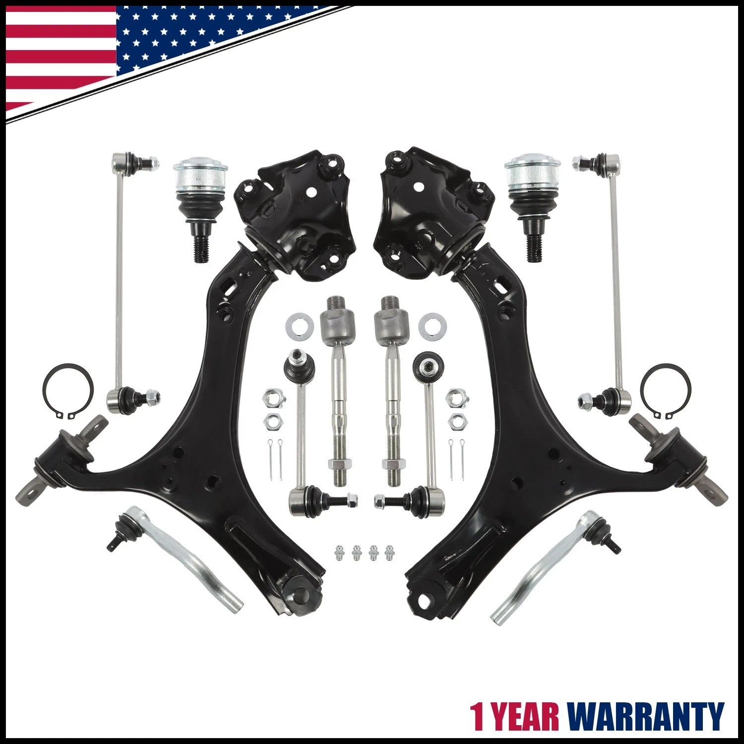 Front Lower Control Arm w/ Ball Joints Suspension Kit for Honda Accord (2013–2017)