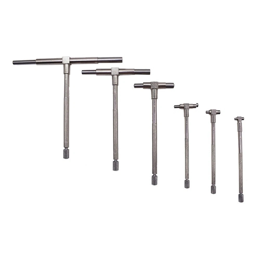 Set of 6 Precision Telescoping Gages for T-Bore Holes