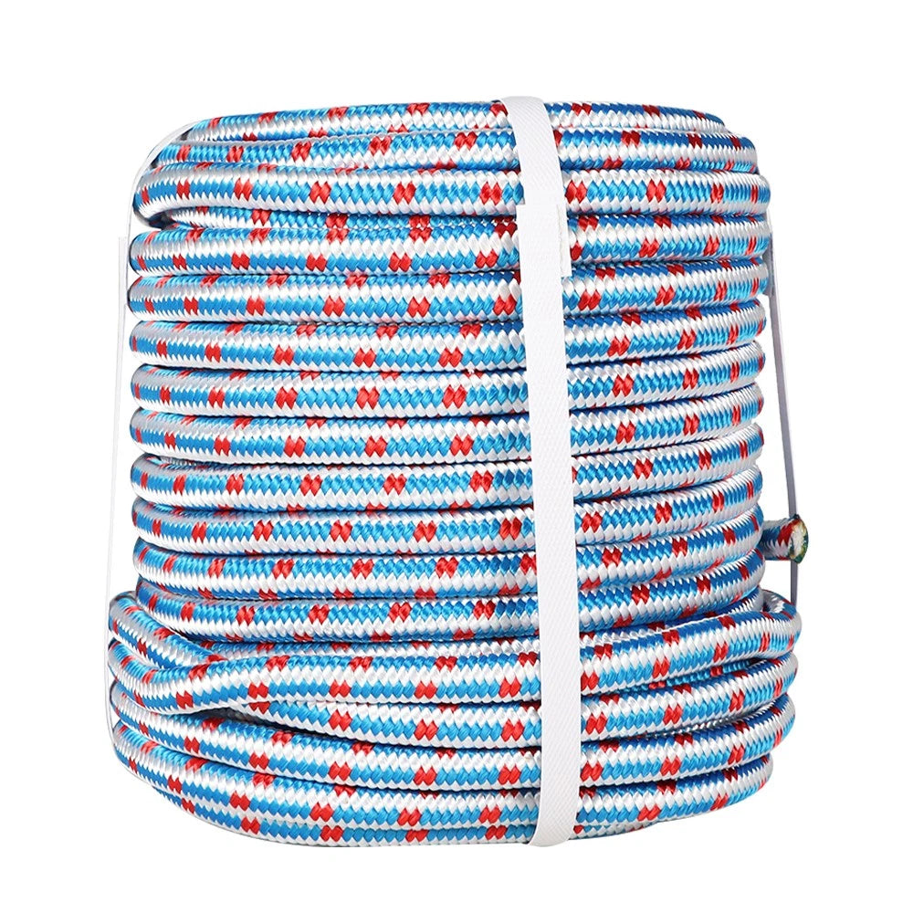 16 Strand 1/2"×150' Double Braid Polyester Arborist Rope for Tree Work