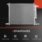 Radiator & AC Condenser with Drier & Bracket for Chevrolet Aveo (2004-2011)