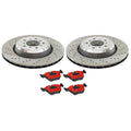 Front Brake Kit with Drilled Rotors & Brembo Ceramic Pads for BMW E46 M3 (2001–2006)