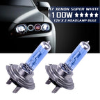 2Pcs H7 100W Xenon Halogen Headlight Bulbs for Cars (12V)