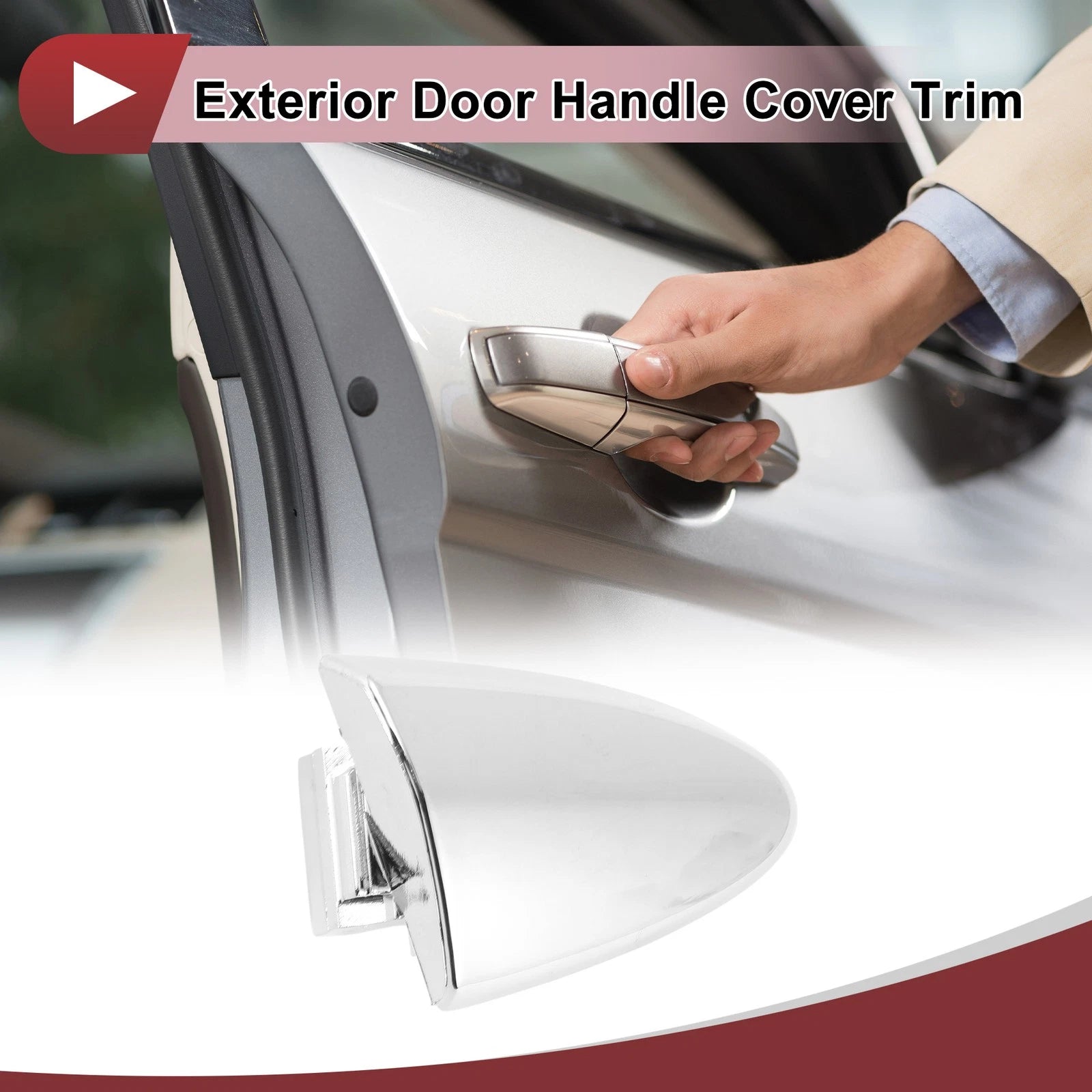 Exterior Door Handle Cover Trim No.6922733060 for Lexus LS460 (2007–2017) Silver Tone