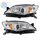 Halogen Headlight Set for Subaru Impreza (2008–2011) Chrome Housing