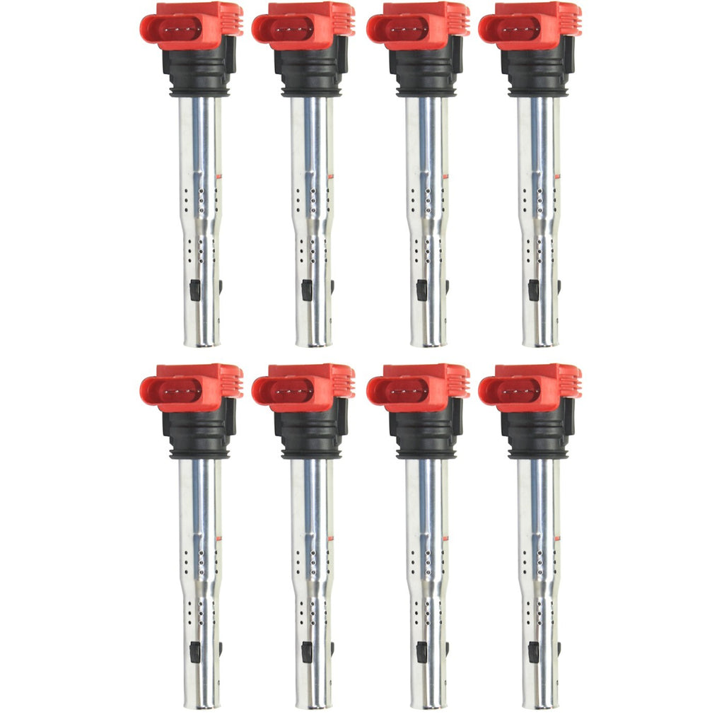 Set of 8 Ignition Coils for VW Audi Q5 A4 SQ5 Q7 A6 Porsche Cayenne