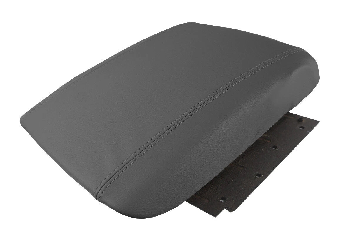Console Lid Armrest Cover for Cadillac Escalade (2002–2006) Dark Gray PVC Leather