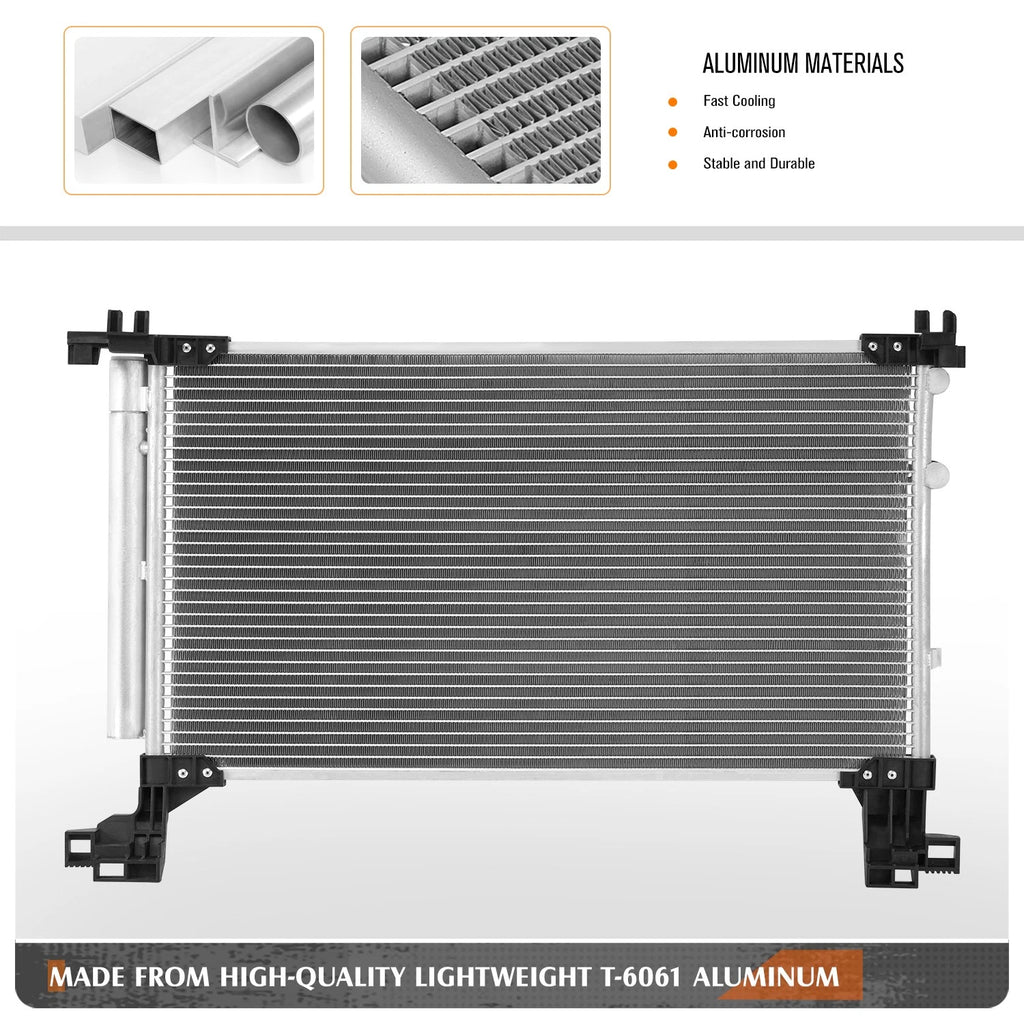 A/C Condenser for Lexus IS200T IS300 (2016–2020) OE Style Aluminum Core