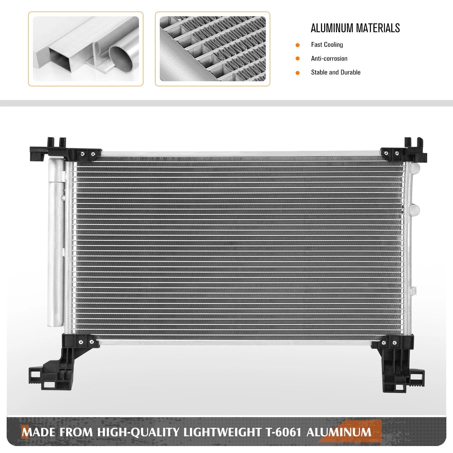 A/C Condenser for Lexus IS200T IS300 (2016–2020) OE Style Aluminum Core