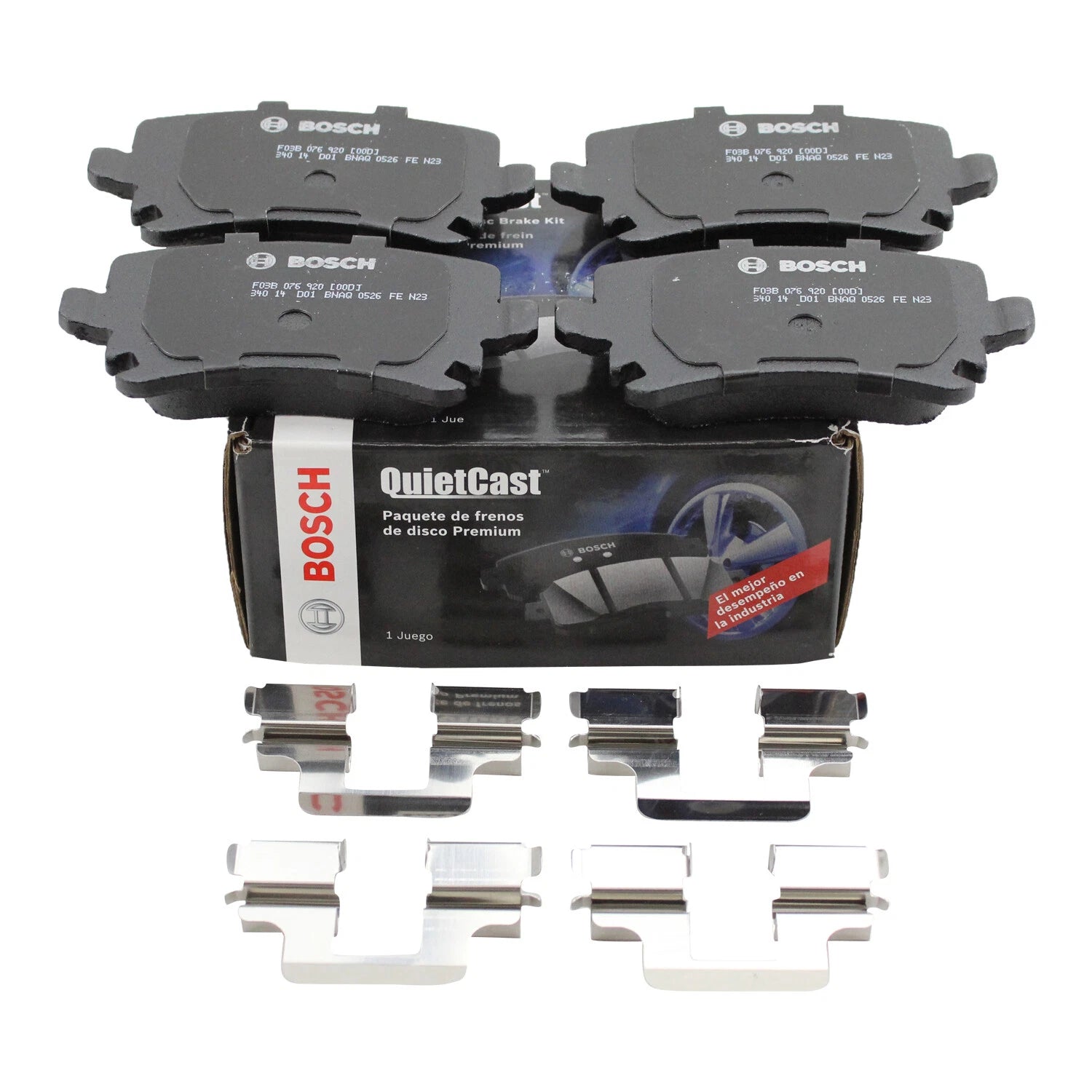 Set of 4 Rear Disc Brake Pads for Audi A3 (2008–2012) 1K0 698 451 H