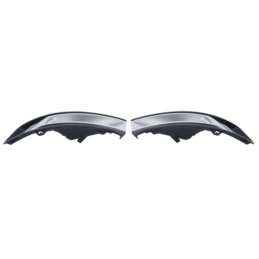 Fog Light Cover Set for Ford Flex (2013–2017) Left + Right Black Plastic