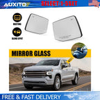 Heated Blind Spot Mirror Glass for Silverado Sierra 1500 (2019–2024) 2X