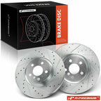 Front Drilled Brake Rotors for BMW X1 (2016–2022) X2 (2018–2021) Mini