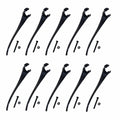 Set of 10 Plastic Grain Head Reel Teeth for MacDon D50 D60 D70 (84331106)