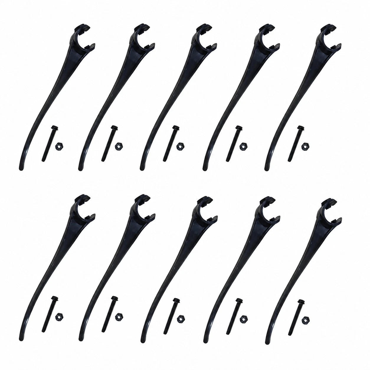 Set of 10 Plastic Grain Head Reel Teeth for MacDon D50 D60 D70 (84331106)