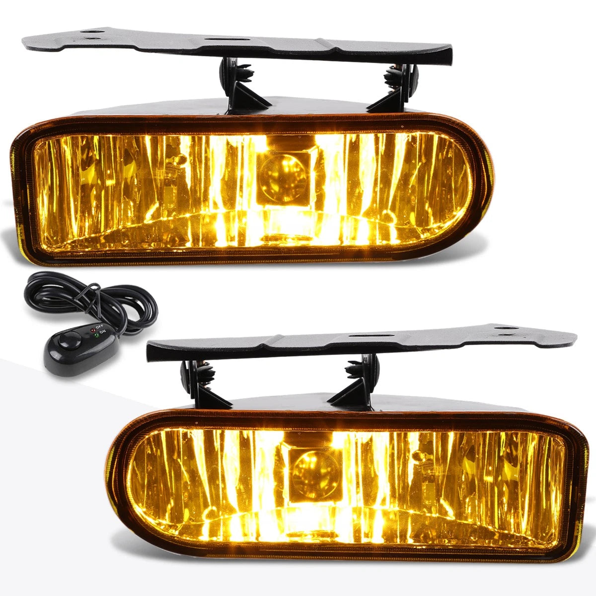 Amber Lens Bumper Fog Light Set for Cadillac Escalade (2002–2006)