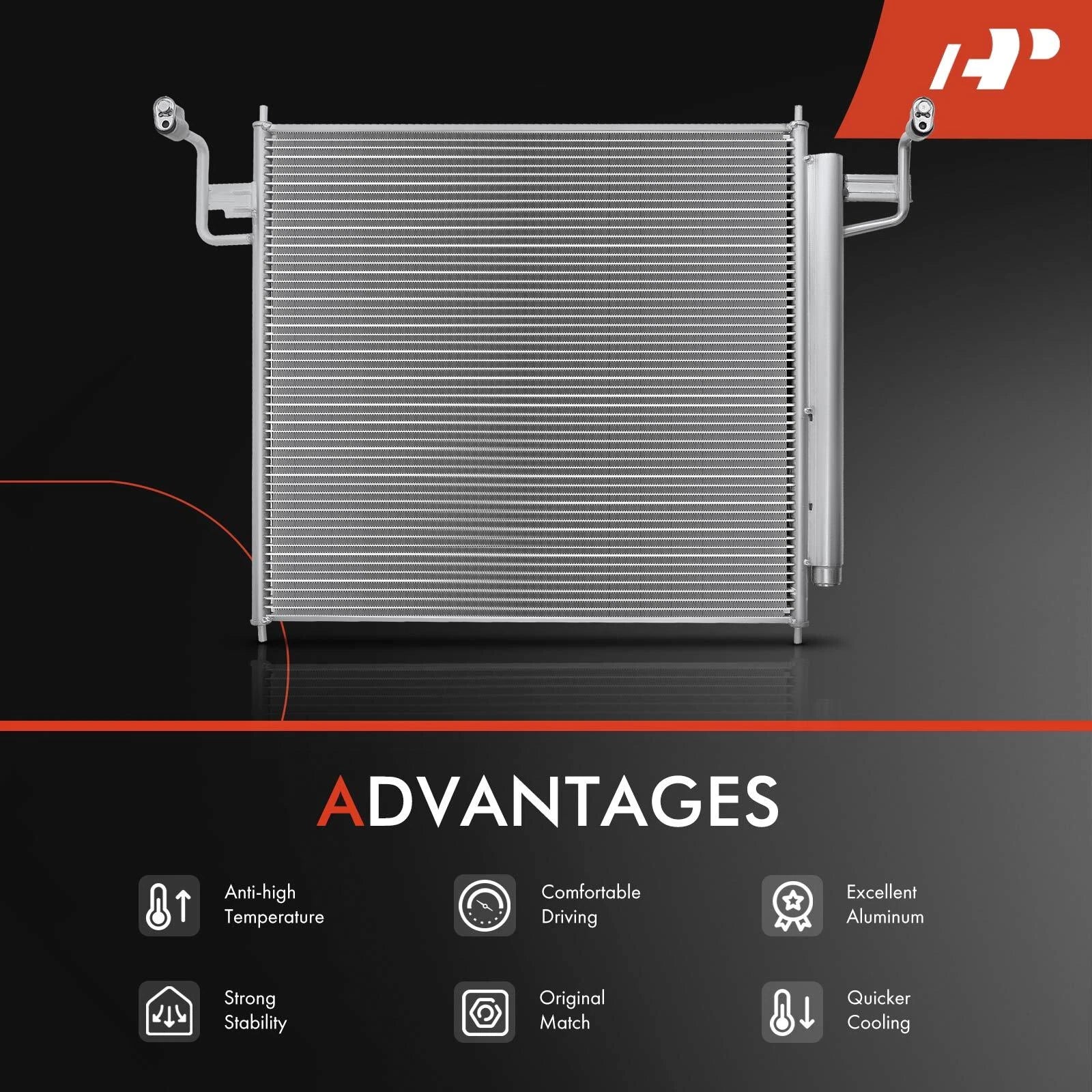 A/C Condenser with Receiver Drier for Infiniti Armada (2004-2015)