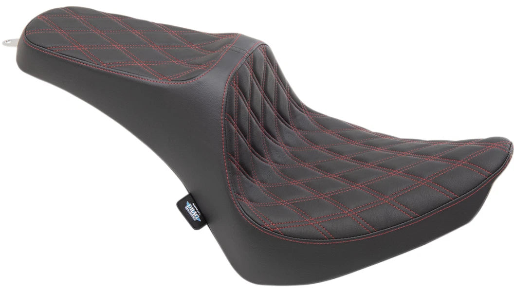 Predator III Seat for Harley Davidson FX FL (2000–2017) Double Diamond Red Stitching